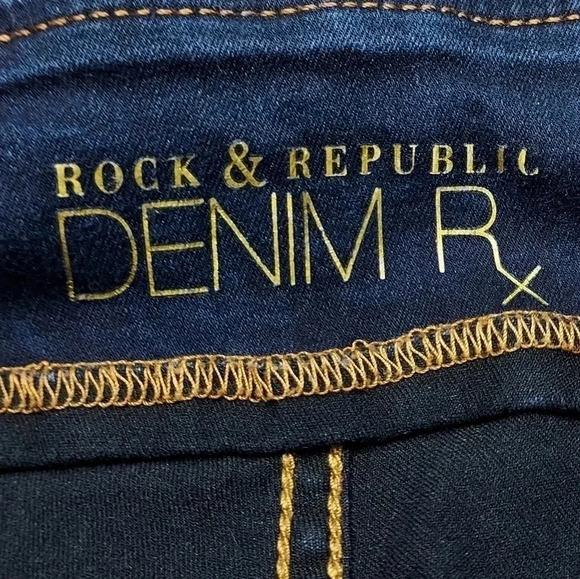 Rock & Republic Denim Rx Midrise Legging Fever 8M - Picture 4 of 11